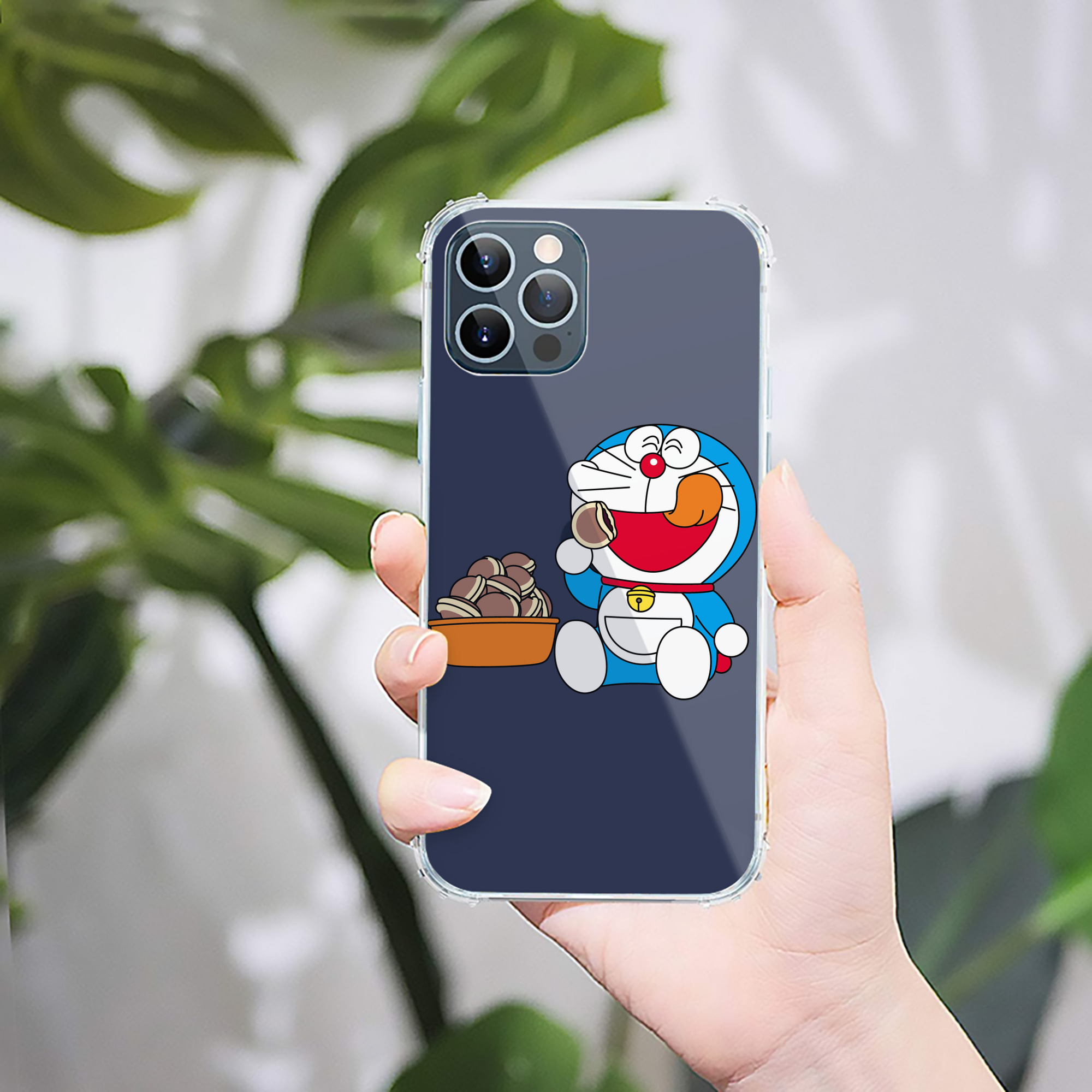 （画像用） ドラえもん Doraemon 【iPhone 12シリーズ対応】透明スマホケース（クリアソフトケース）